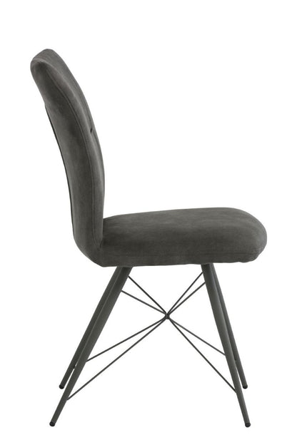 Amalfi Dining Chair Grey Fabric