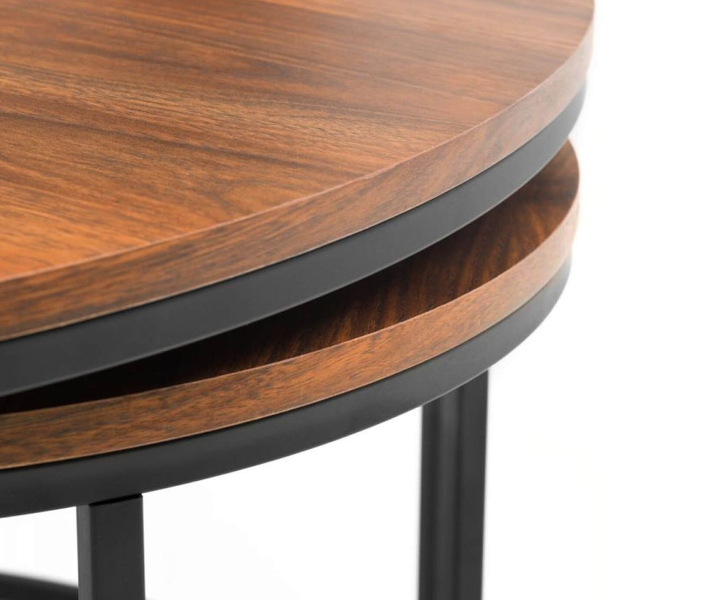 Bellini Round Nest Coffee Tables in Walnut