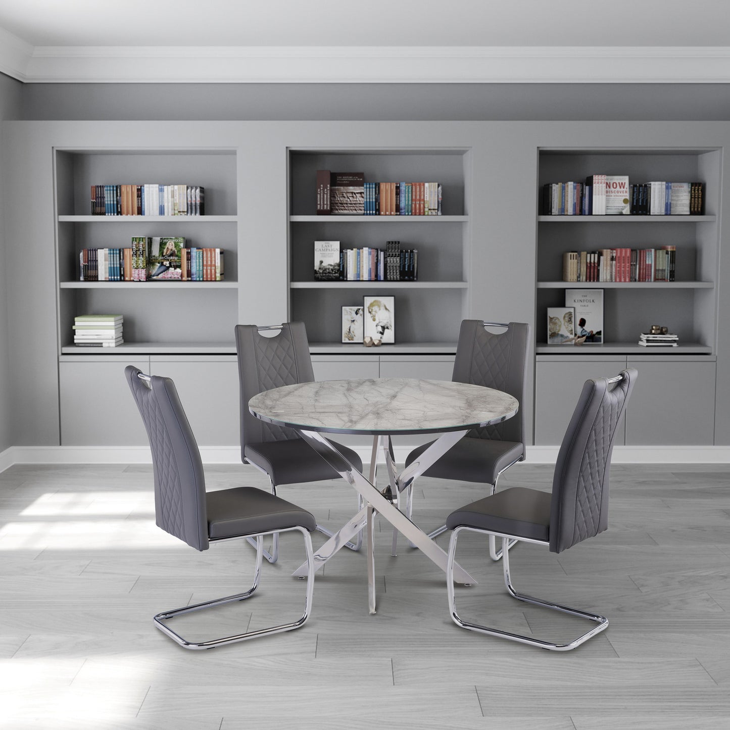 Garbo Dining Chair Grey
