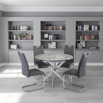 Garbo Dining Chair Grey