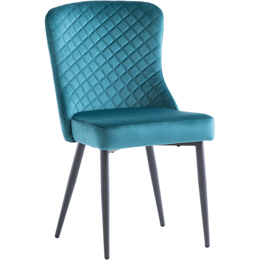 Hadley Velvet Dining Chair Peacock Teal