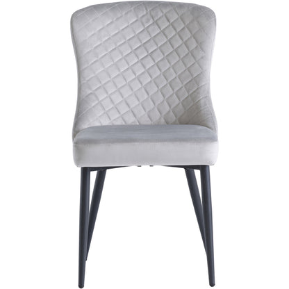 Hadley Velvet Dining Chair Silver