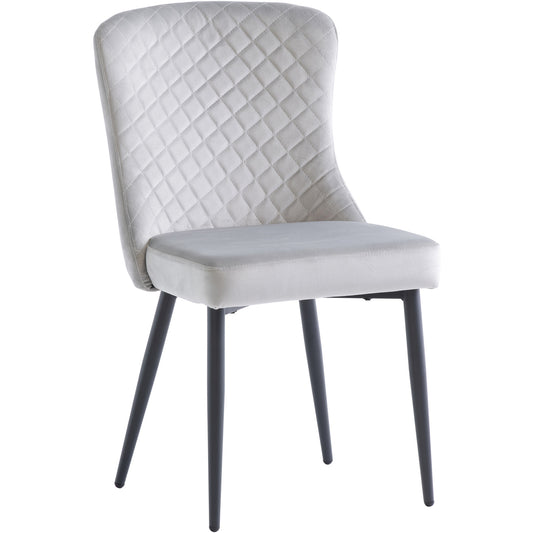 Hadley Velvet Dining Chair Silver