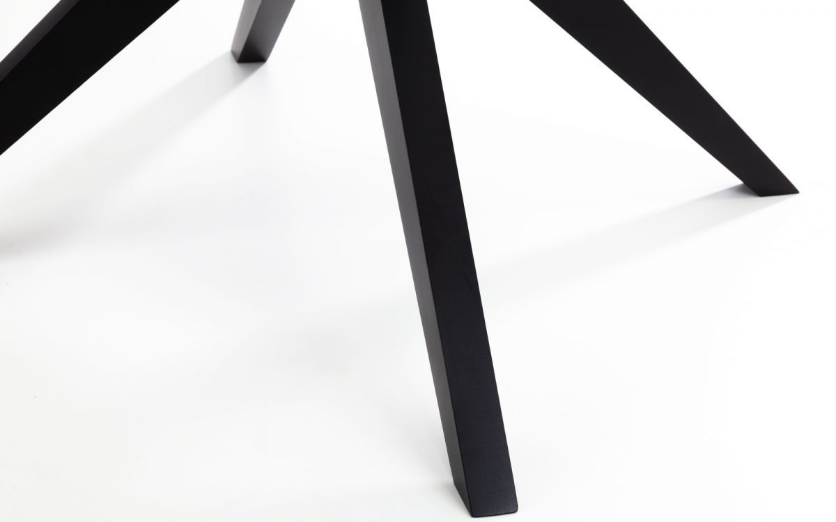 Hayden 1.2m Round Glass Dining Table with 4 Hayden Grey Dining Chair