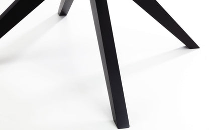Hayden 1.2m Round Glass Dining Table with 4 Hayden Grey Dining Chair