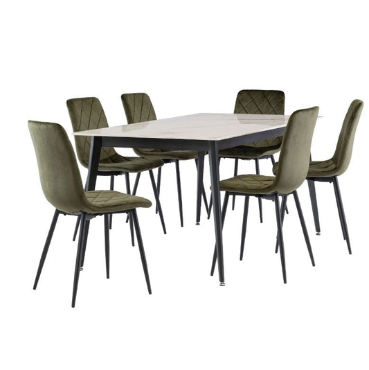 Ivy 1.6m Kass Gold Dining Table