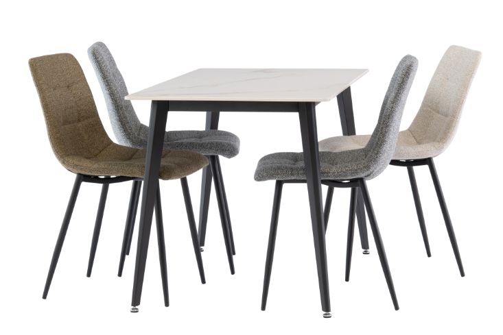 Ivy 1.3m Kass Gold Dining Table