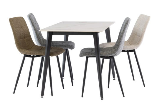 Ivy 1.3m Kass Gold Dining Table