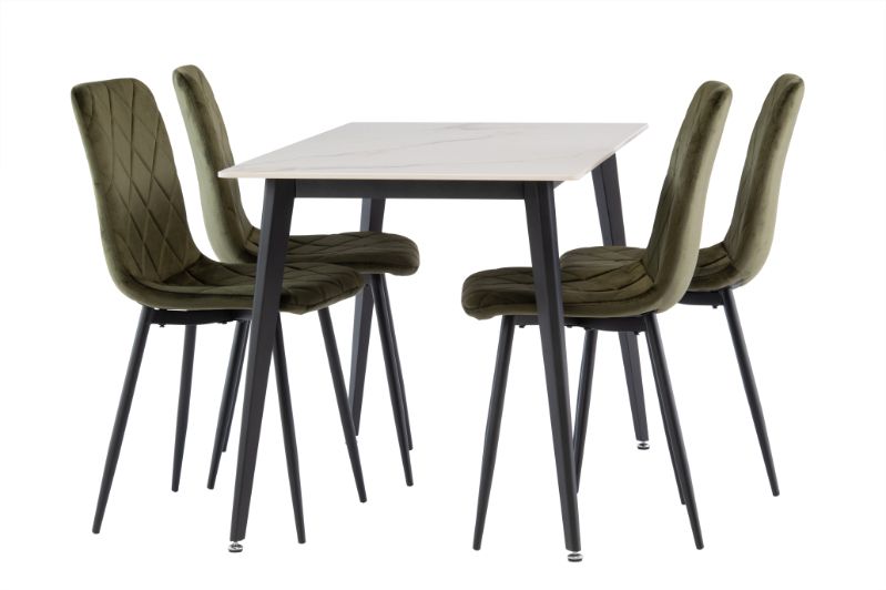 Ivy 1.3m Kass Gold Dining Table