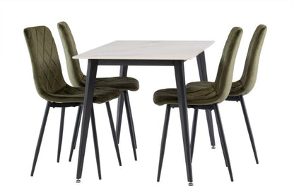 Ivy 1.3m Kass Gold Dining Table