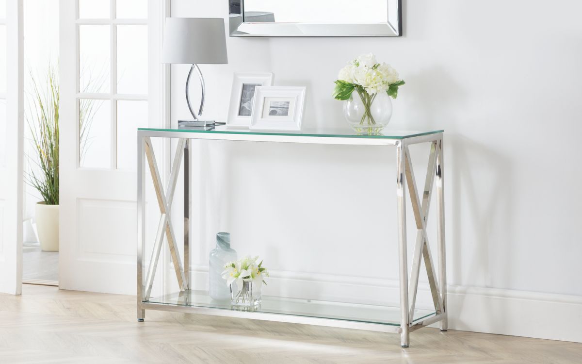 Miami Console Table Silver