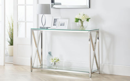Miami Console Table Silver