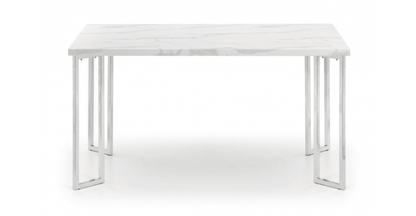 Positano Dining Set with 4 Roma Cantilever Dining Chairs grey