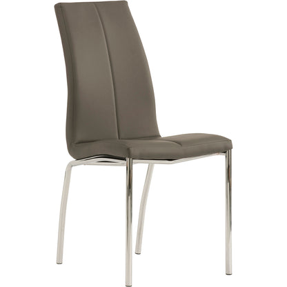 Kansas Dining Chair Faux Leather Grey