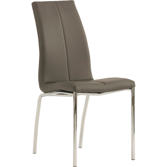 Kansas Dining Chair Faux Leather Grey