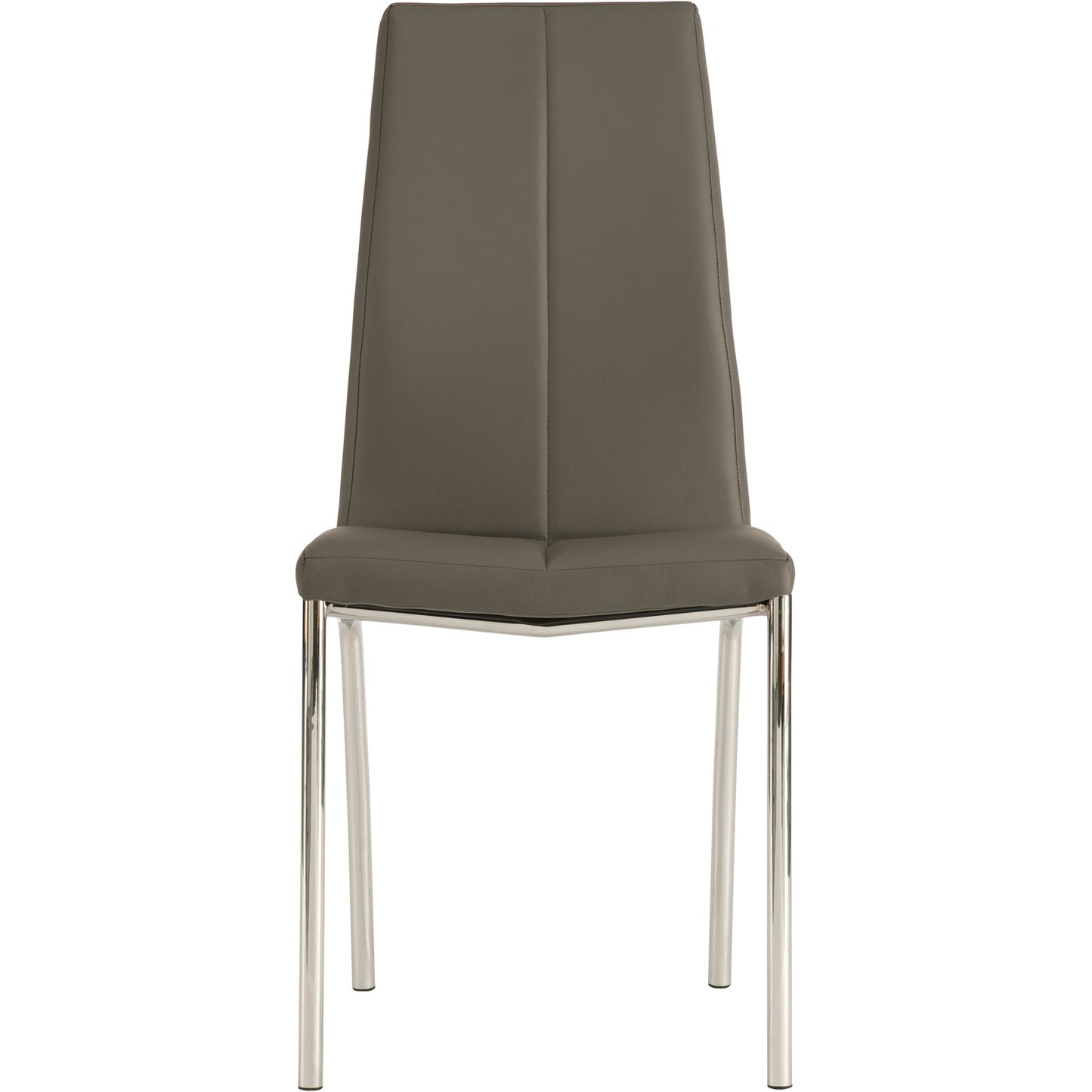 Kansas Dining Chair Faux Leather Grey