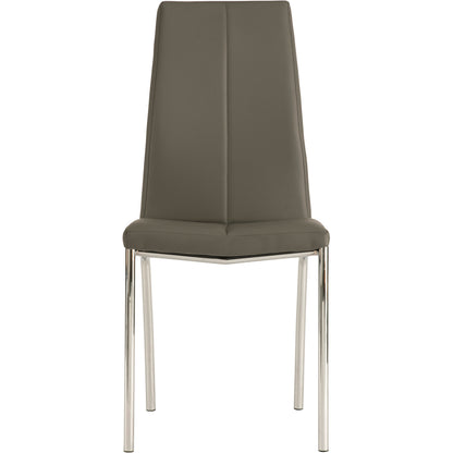 Kansas Dining Chair Faux Leather Grey