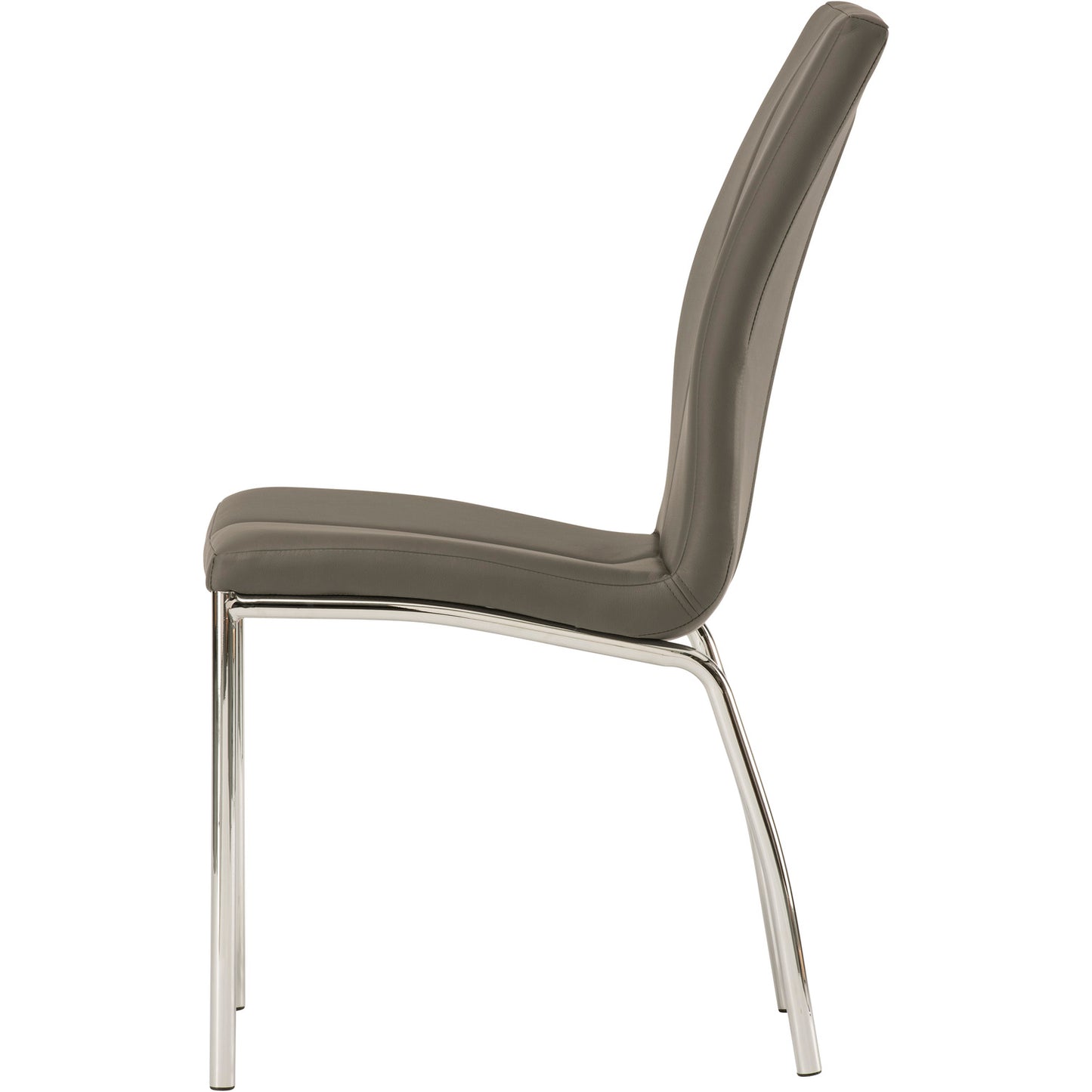 Kansas Dining Chair Faux Leather Grey