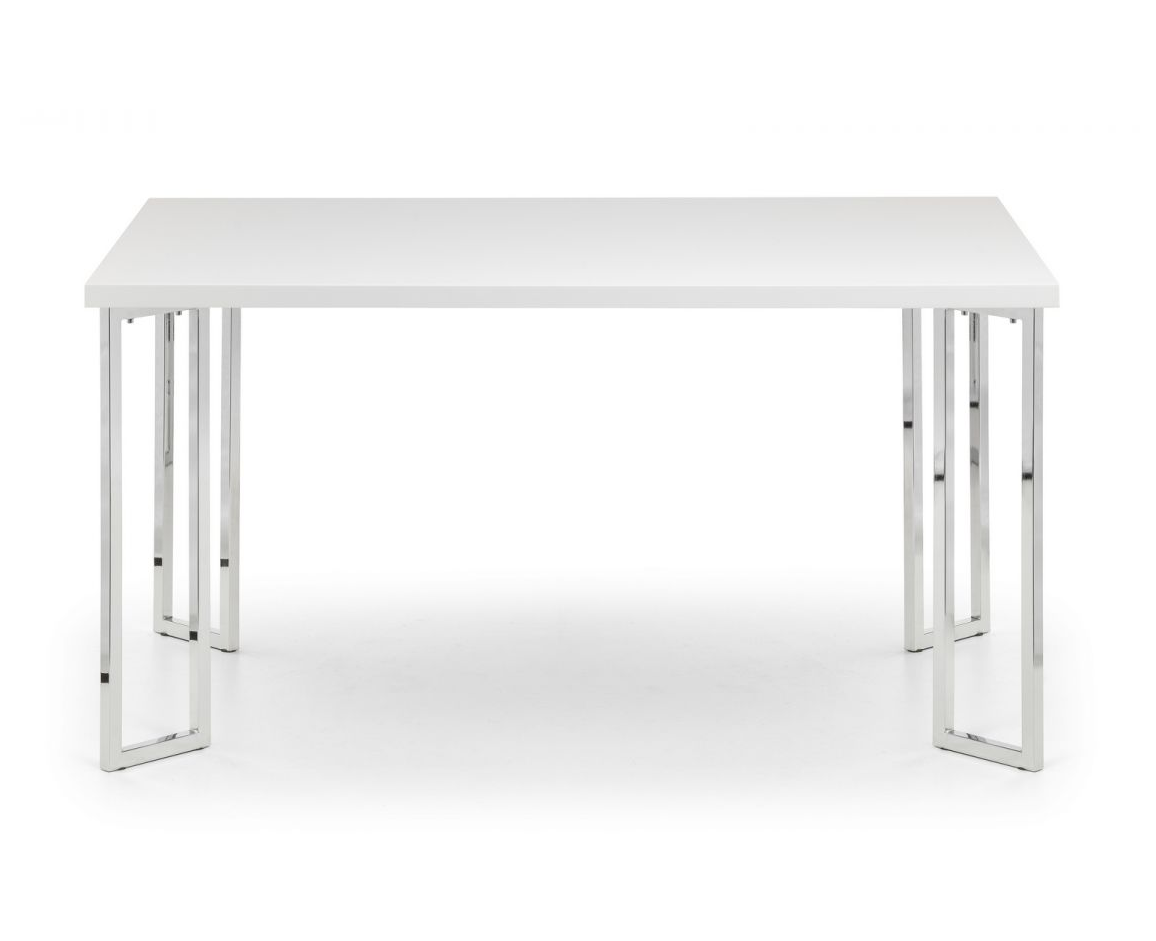 Manhattan High Gloss Dining Table + 4 Roma Chairs