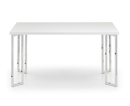 Manhattan High Gloss Dining Table + 4 Roma Chairs