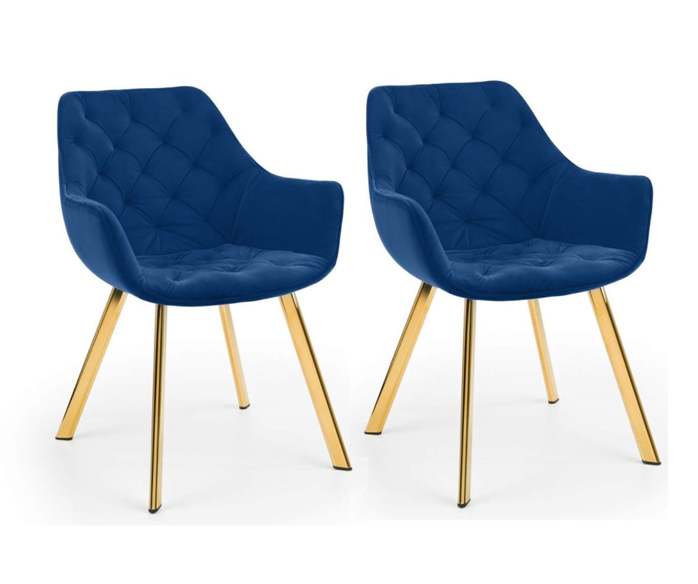 Minori 2m Rectangular Glass Dining Table with 6 Lorenzo Blue Dining Chairs