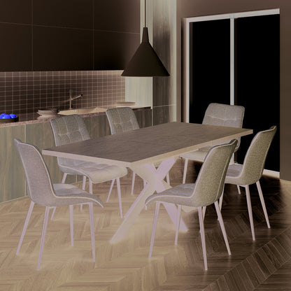Picasso Dining Chair Grey Fabric