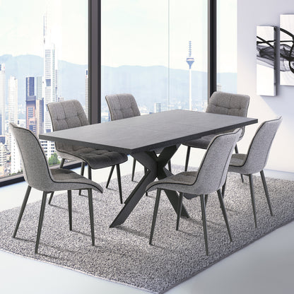 Picasso Dining Chair Grey Fabric