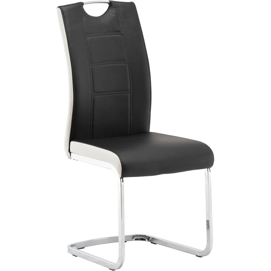 Venice Dining Chair - Black White