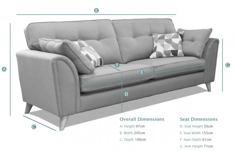 Orlando 3 Seater Sofa