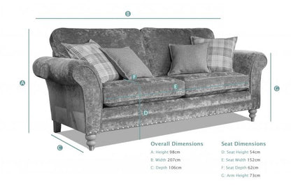 Chicago 3 Seater Sofa