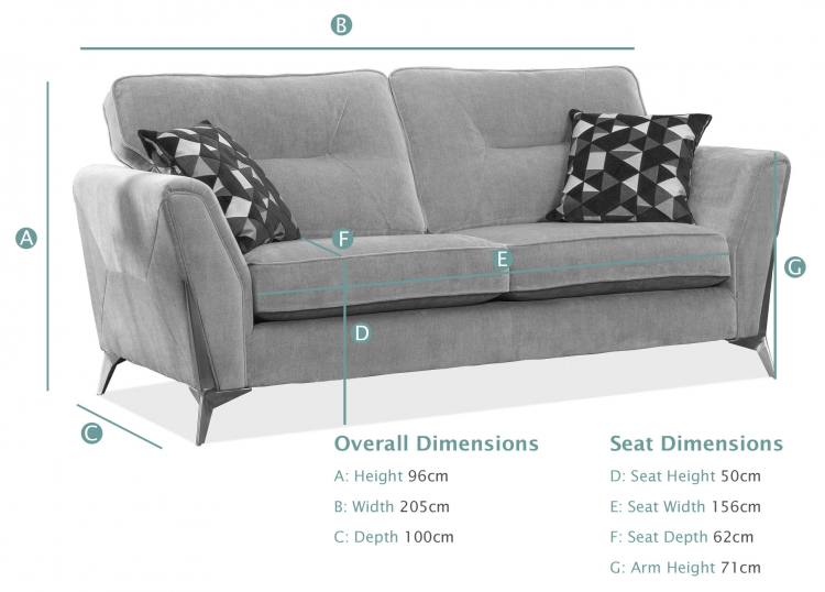 Athens 3 Seater Sofa